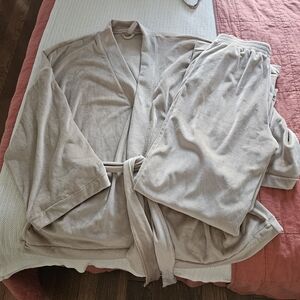 SKIMS Tan Pajama Set